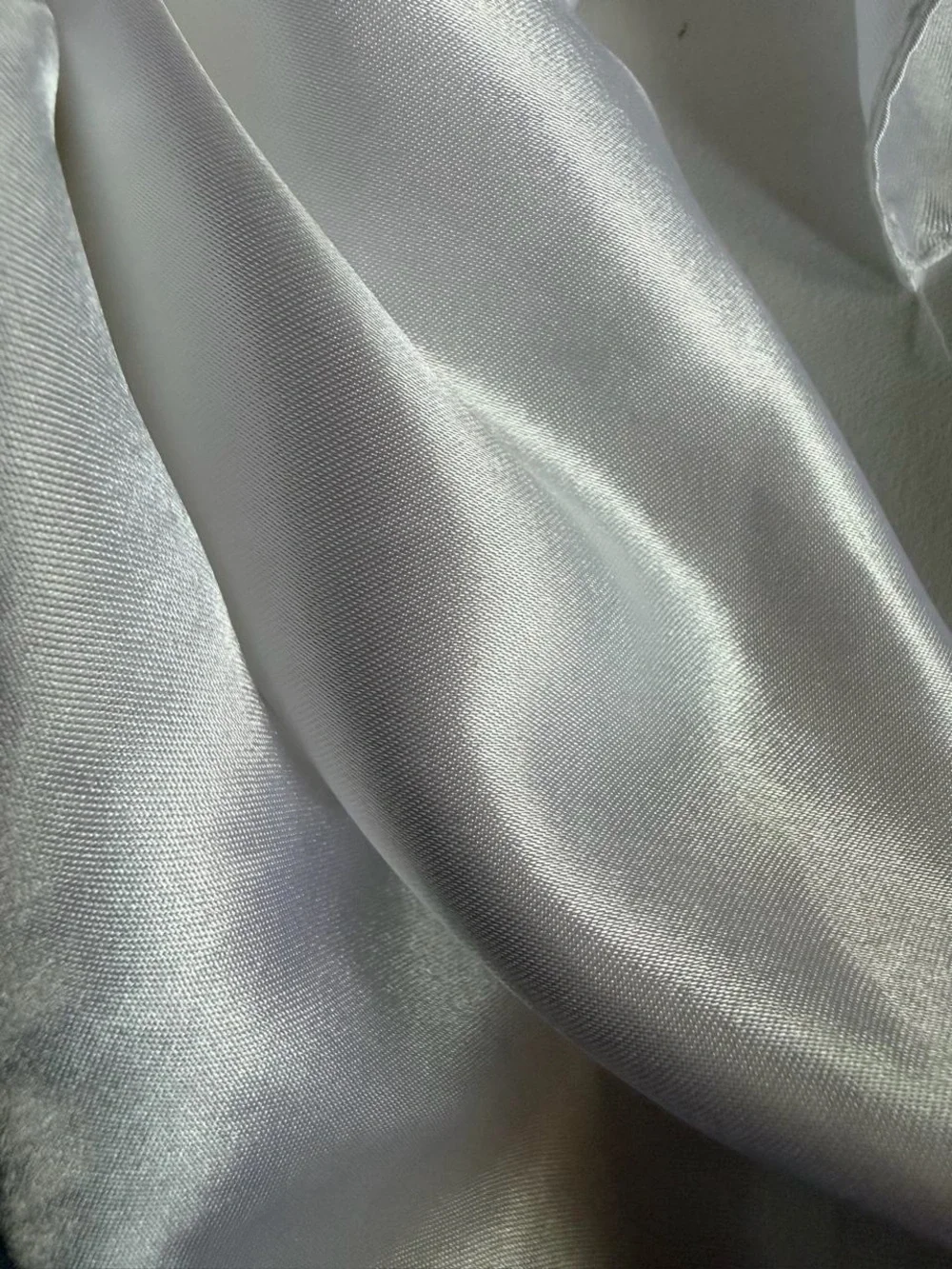 NWOT White Satin Square Scarf Headband Neck Tie Bandana Bridal Aesthetic